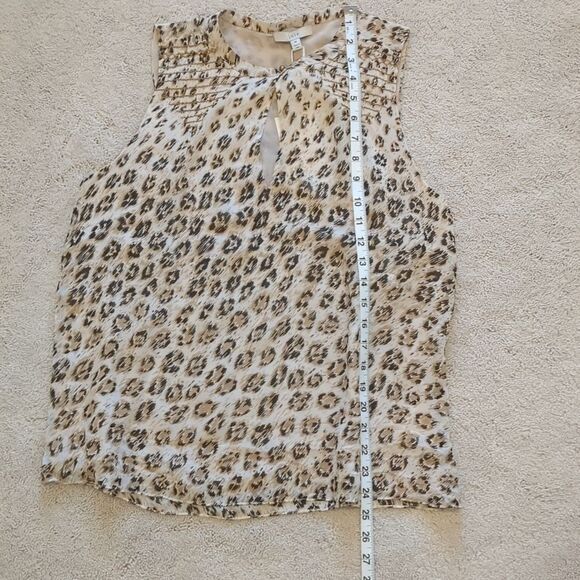 NWT Joie Corie Silk Leopard Print Blouse Size M - Picture 8 of 11